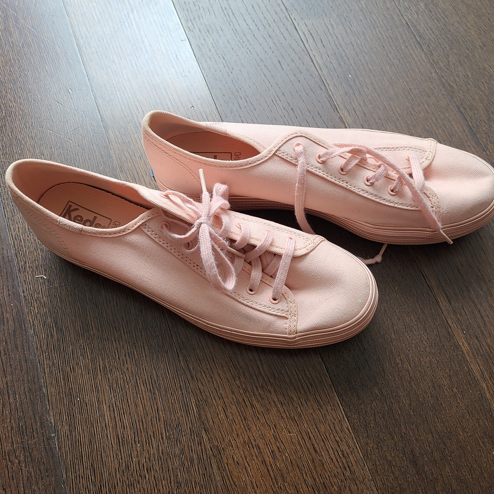 Keds Ortholite Pearl Dusty Pink Platform Sneakers - Picture 2 of 6